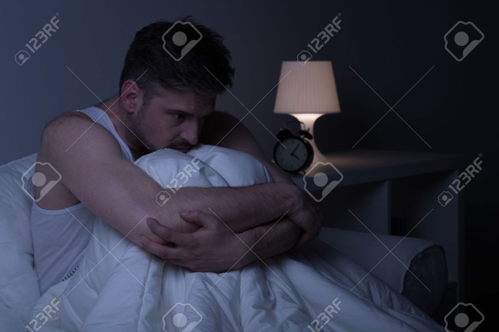 This image has an empty alt attribute; its file name is 42093143-tired-depressed-man-in-bed-suffering-from-insomnia-1024x682.jpg